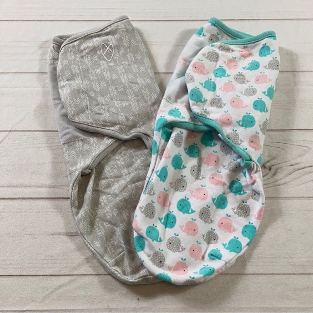 SwaddleMe Arrow & Whale Swaddle Bundle Size Small